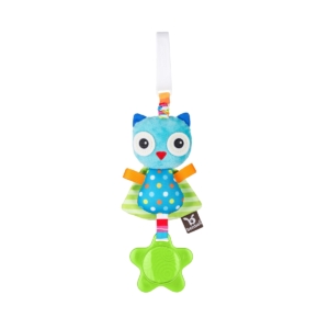 Benbat Dazzle Owl Travel Jitter Toy-Blue