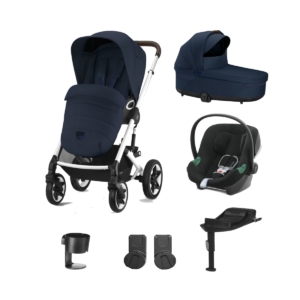 Cybex Talos S Lux Silver Frame 10 Piece Bundle-Ocean Blue