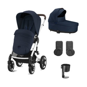 Cybex Talos S Lux Silver Frame 8 Piece Bundle-Ocean Blue