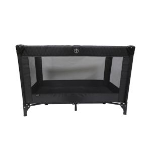 My Babiie Quilted Travel Cot-Black (MBTC1QG)
