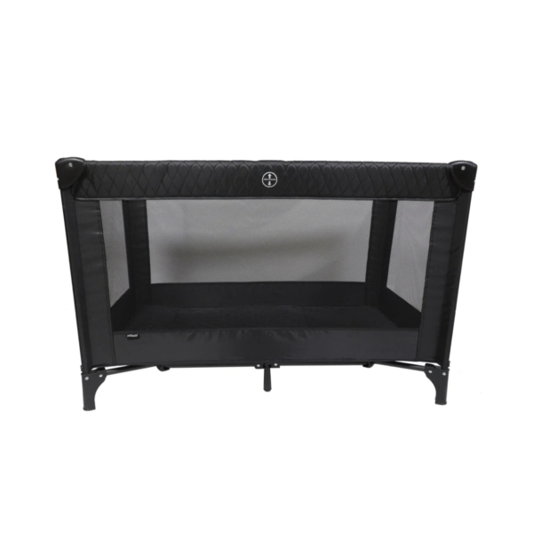 My Babiie Quilted Travel Cot-Black (MBTC1QG)