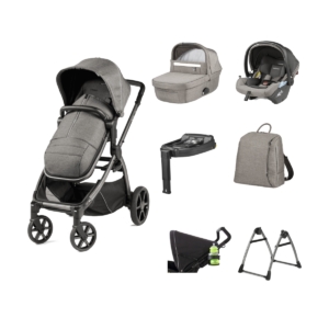 Peg Perego Veloce 10 Piece I-Size Travel System Bundle-City Grey