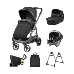 Peg Perego Veloce 10 Piece I-Size Travel System Bundle-Licorice