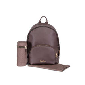 Silver Cross Vegan Leather Rucksack Changing Bag-Cocoa