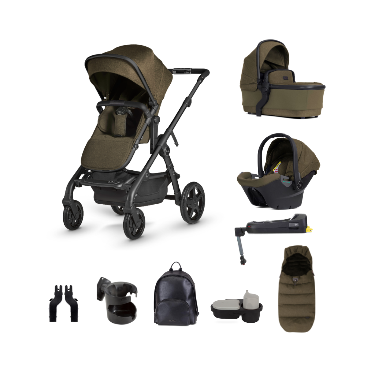 Silver Cross Wave Pushchair + Ultimate Pack-Cedar