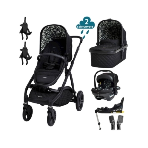 Cosatto Wow XL Car Seat and i-size Base Bundle-Silhouette