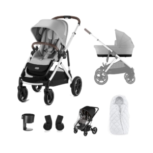 Cybex Gazelle S Silver Frame 6 Piece Bundle-Lava Grey
