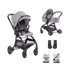 Junior Jones Aylo 2in1 Pram Bundle-Grey Marl/Black