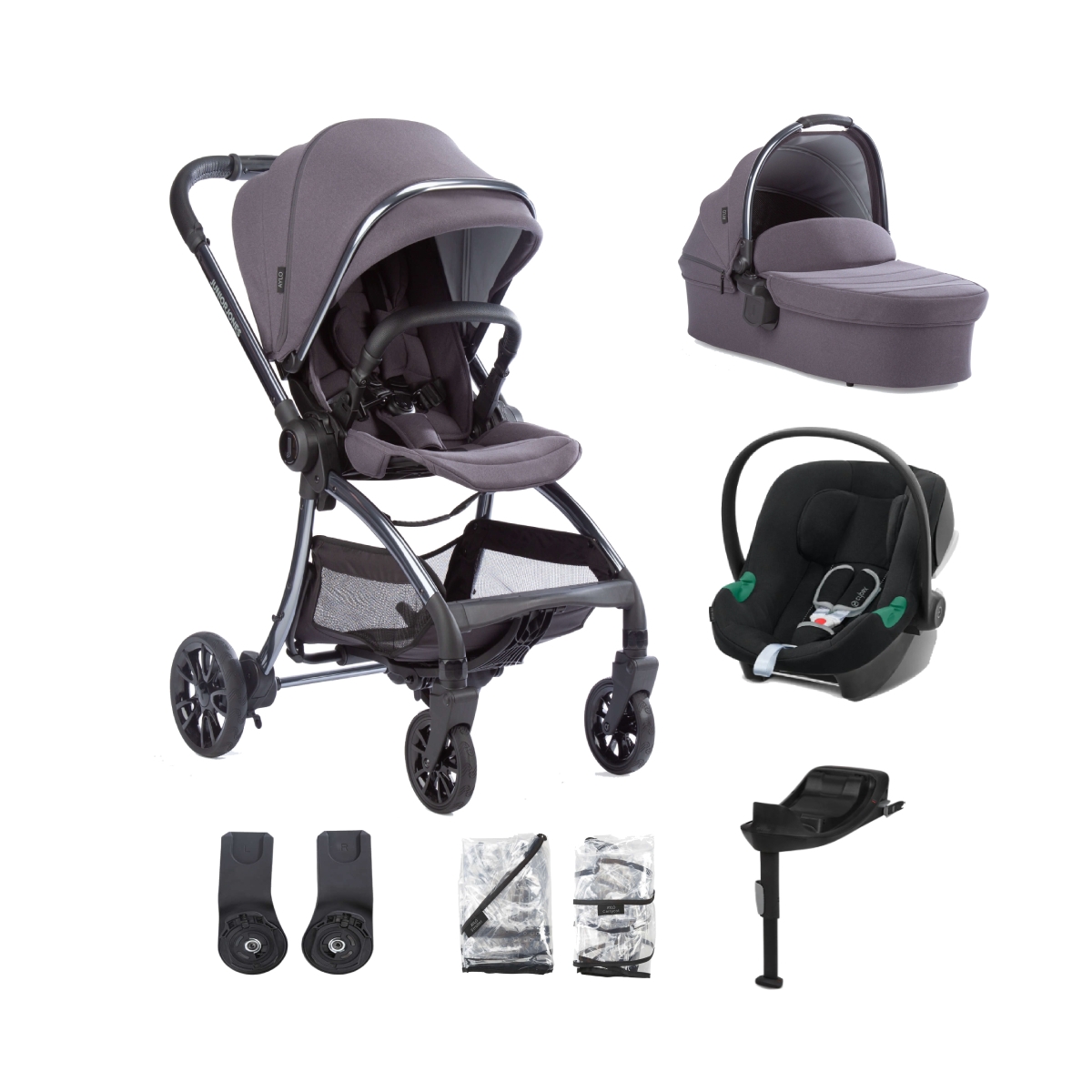 Junior Jones Aylo 7 Piece Travel System with Cybex Aton B2 Car s
