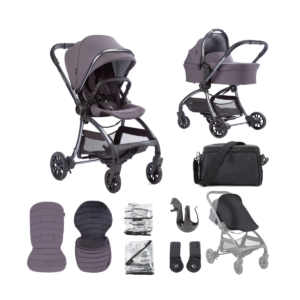 Junior Jones Aylo Pram Essential Bundle-Dark Slate/Gun Metal