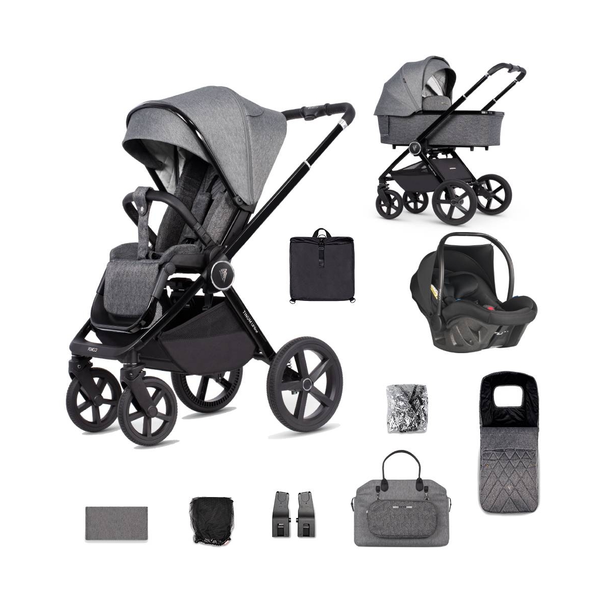 Venicci Tinum Upline 3in1 Travel System with Venicci Ultralite