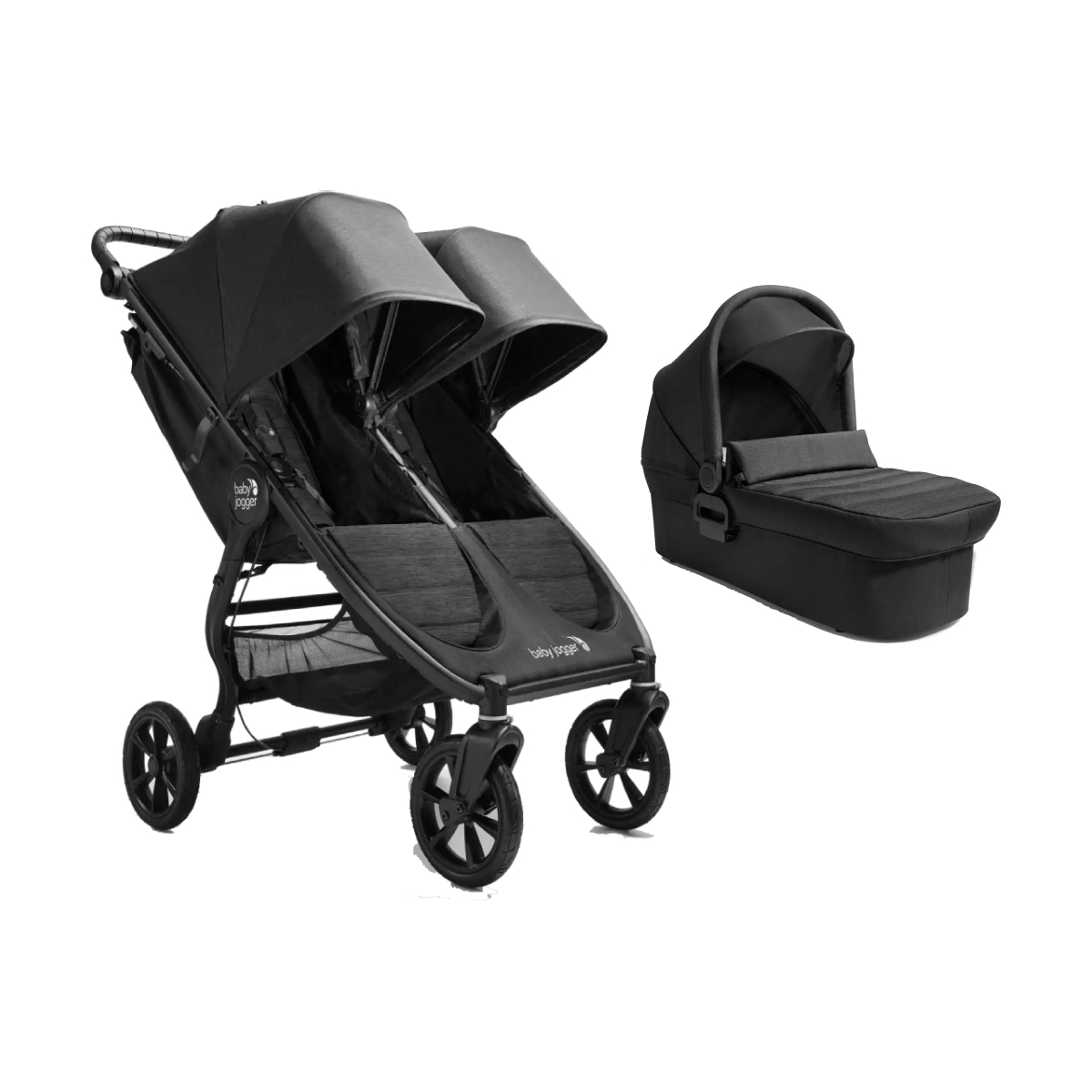 Baby Jogger City Mini GT2 Double 2in1 Pram System-Opulent Black