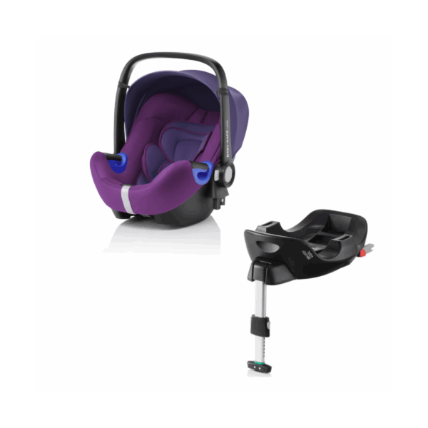 Britax Baby Safe i-Size Car Seat + Base Bundle-Mineral Purple