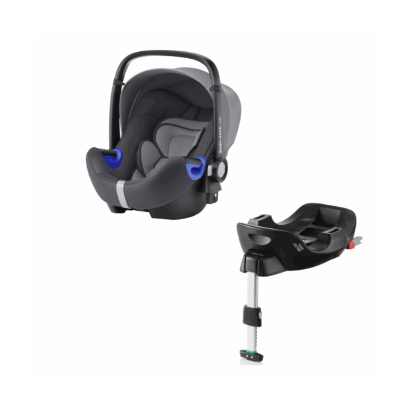 Britax Baby Safe i-Size Car Seat + Base Bundle-Storm Grey