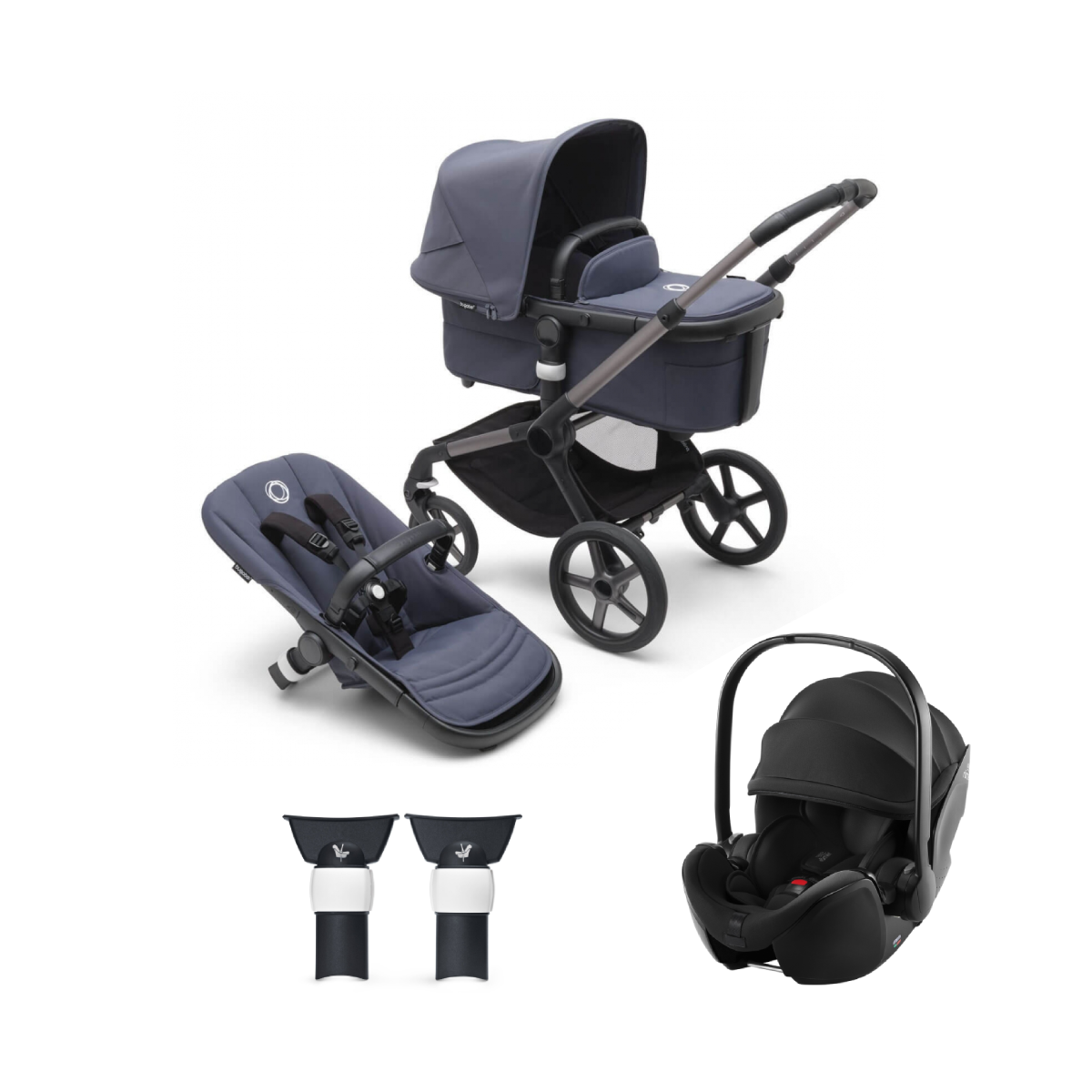 Bugaboo Fox 5 (Baby Safe 5Z) Travel System Bundle - Graphite/Sto