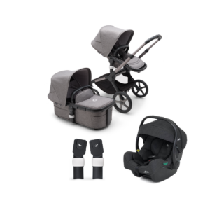 Bugaboo Fox 5 (i-Gemm 3) Travel System Bundle - Graphite/Grey Me