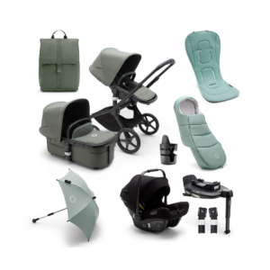 Bugaboo Fox 5 Ultimate Pushchair Bundle - Black/Forest Green