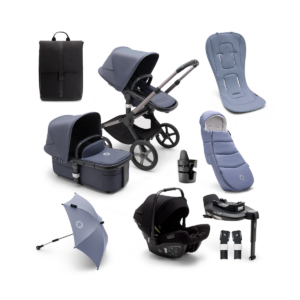 Bugaboo Fox 5 Ultimate Pushchair Bundle - Graphite/Stormy Blue