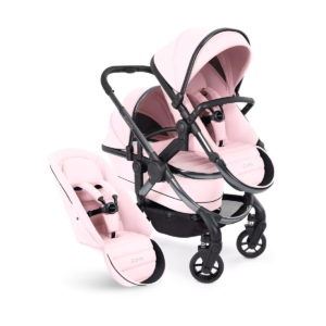 iCandy Peach 7 Double Pushchair Bundle-Blush