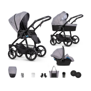 Venicci Genesis 3-in-1 Pram System-Light Grey