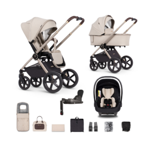 Venicci Tinum Upline 3-in-1 Travel System with IQ Base - Stone B