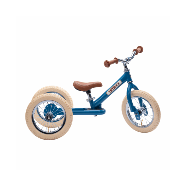 Hippychick Trybike 2in1 Steel Balance Trike Bike-Vintage Blue