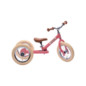 Hippychick Trybike 2in1 Steel Balance Trike Bike-Vintage Pink