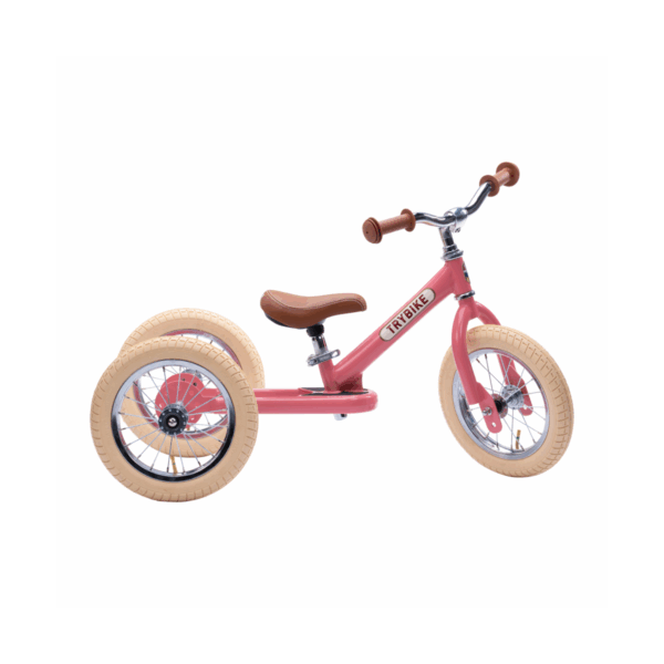 Hippychick Trybike 2in1 Steel Balance Trike Bike-Vintage Pink