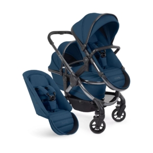 iCandy Peach 7 Double Pushchair Bundle-Cobalt