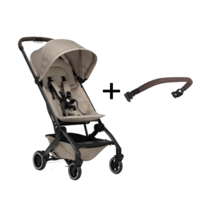 Joolz Aer+ Pushchair & Bumper Bar Bundle-Lovely Taupe/Mid Brown