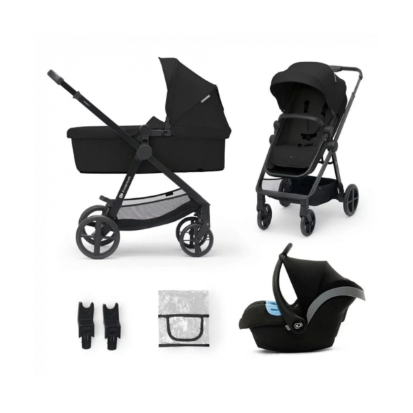Kinderkraft Newly 3in1 Travel System-Classic Black
