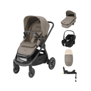 Maxi Cosi Adorra Luxe Pebble 360 Pro Travel System-Twillic Truff