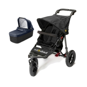 Out n About Nipper Single 360 V4 2in1 Pram System-Raven Black Wi