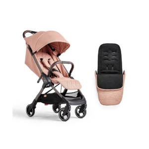 Silver Cross Clic Stroller + Footmuff Bundle-Roebuck