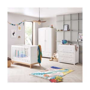 Babymore Mona Mini 3 Piece Roomset-White