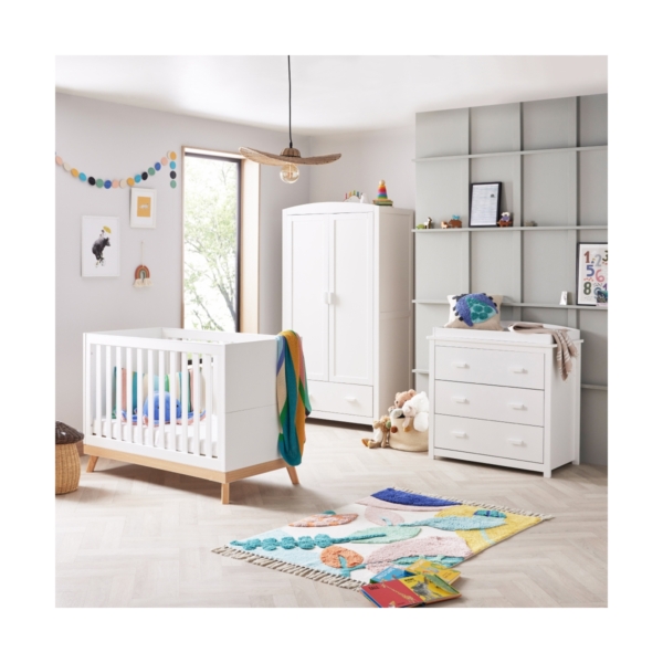 Babymore Mona Mini 3 Piece Roomset-White