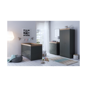 Little Acorn Burlington 3 Piece Roomset - Anthracite/Oak