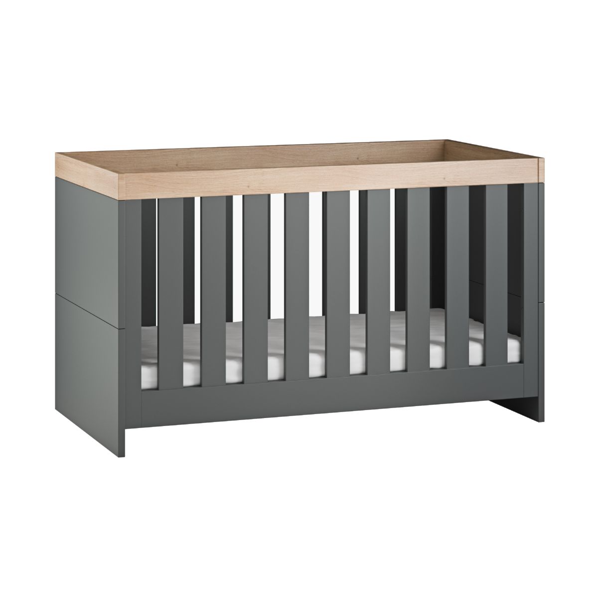 Little Acorn Burlington Cot Bed - Anthracite/Oak