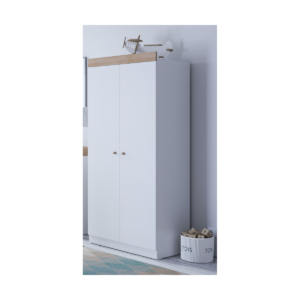Little Acorn Burlington Wardrobe - White/Oak