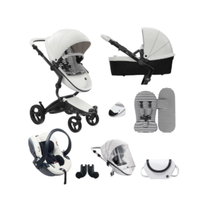 Mima Premium 9 Piece Bundle with iZi Go Car Seat – Black/Black
