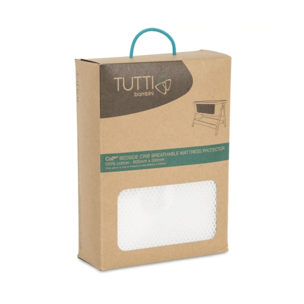Tutti Bambini CoZee Breathable Mattress Protector-White