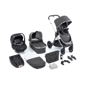 Babymore Memore V2 13 Piece Travel System Bundle with Pecan i-Si