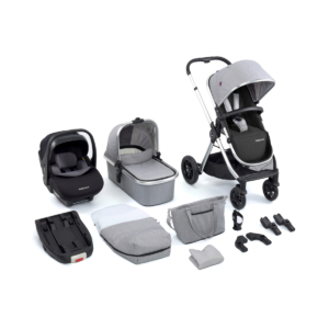 Babymore Memore V2 13 Piece Travel System Bundle with Pecan i-Si