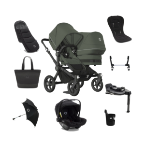 Bugaboo Donkey 5 Duo Complete Pushchair Bundle - Black/Forest Gr