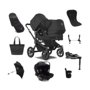 Bugaboo Donkey 5 Duo Complete Pushchair Bundle - Black/Midnight