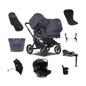 Bugaboo Donkey 5 Duo Complete Pushchair Bundle - Graphite/Stormy
