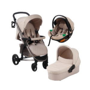 My Babiie MB200i Billie Faiers iSize Travel System - Beige Boucl