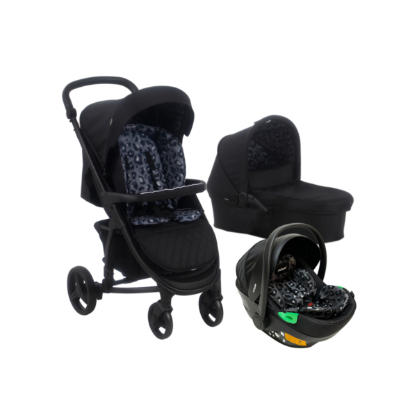 My Babiie MB200i Dani Dyer iSize Travel System - Black Leopard (