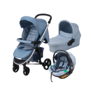 My Babiie MB200i Dani Dyer iSize Travel System - Blue Plaid (MB2