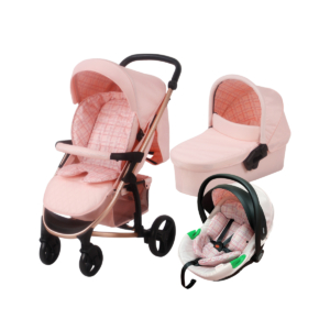 My Babiie MB200i Dani Dyer iSize Travel System - Pink Plaid (MB2